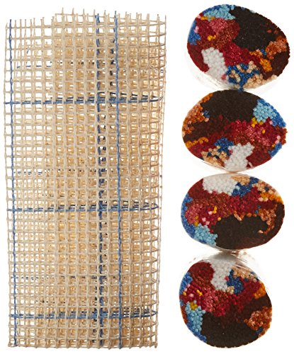 Image of Wonderart Rooster Latch Hook Kit, 12 inch X 12 inch