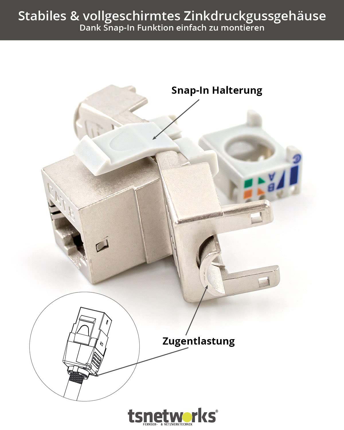 Panel de conexión de 24 puertos, 1U, 19 pulgadas, incluye 24 módulos Keystone Cat. 8.1, conector RJ45, 40 Gbits, STP totalmente apantallado, para cables AWG22-24, Cat. 7a, Cat. 6, Cat. 6,