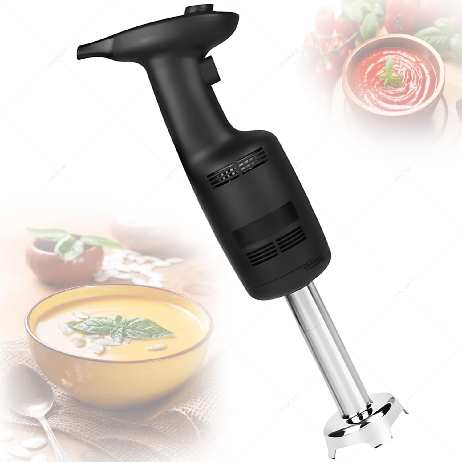 XNXYSMKJ Stick Blender with Variable Speed, Includes Whisk Attachment, Ideal for Kitchen Use, Baby Food Preparation, Baking,Cooking Tasks,Versatile Food Preparation (Standard)