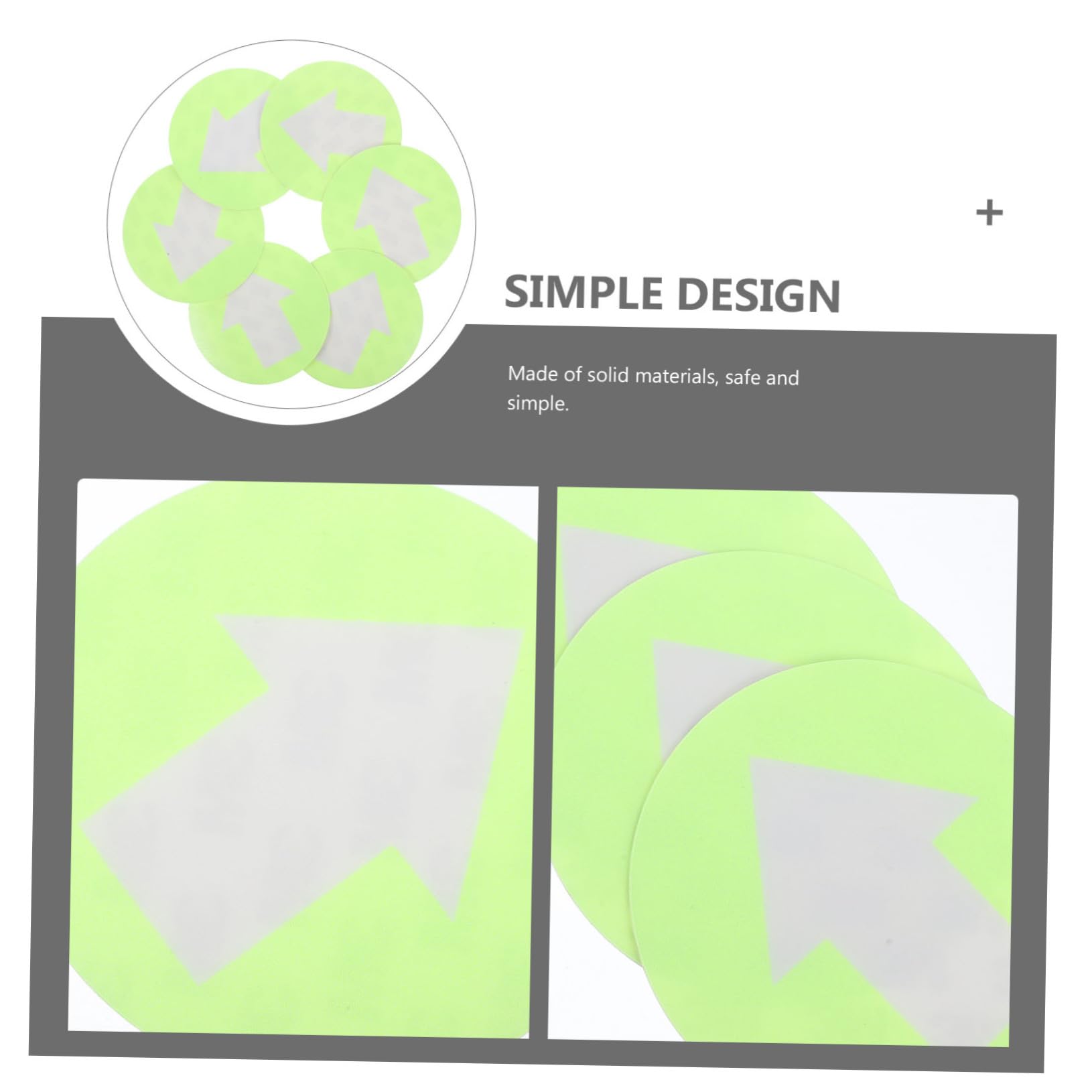 BRIGHTFUFU Navigation Marker Signs 6 Pack Reflective Trail Markers for Trees Arrow Indicators