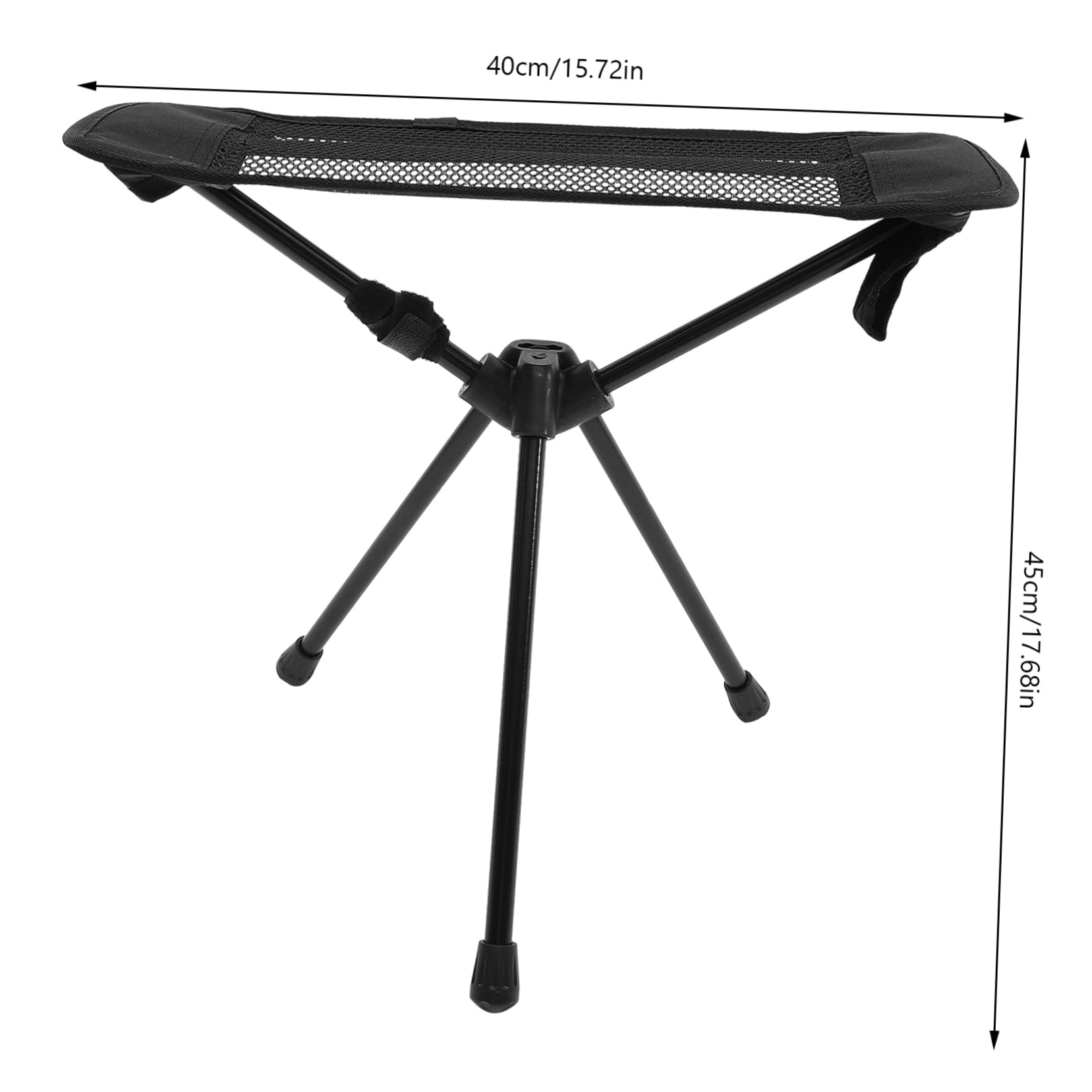 ibasenice Strong Portable Stool Folding Camping Seat Collapsible Fishing Chair Lightweight Outdoor Chair