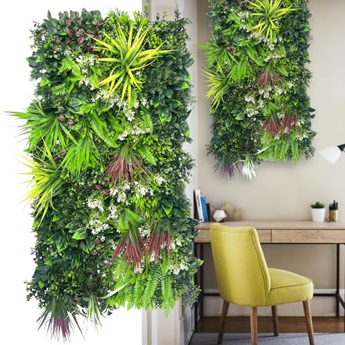 Artificial Plant Wall Panels: 40''x 20'' UV-Anti Faux Grass Wall ...