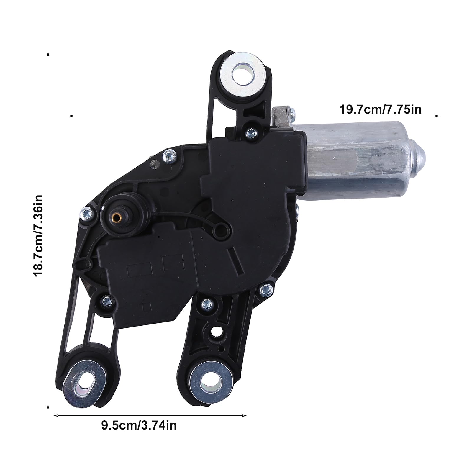 iSpchen 8V0955711 Motore tergicristallo posteriore per Audi A3 8V Hatchback Modelli 2013-2019 Sostituzione del motore del tergicristallo posteriore dell'automobile 8V0955711A 8V0955711B