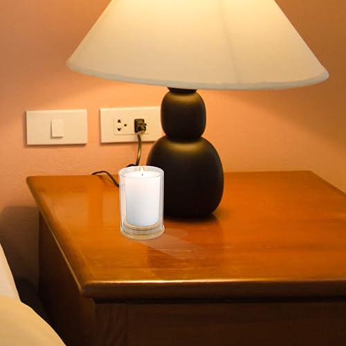 Miniatura 4 de IMIKEYA Decoración de la vela 1 Unidades a prueba de viento Candelabro Cubierta Protectora Vidrio Bambú Seguro Vidrio Material