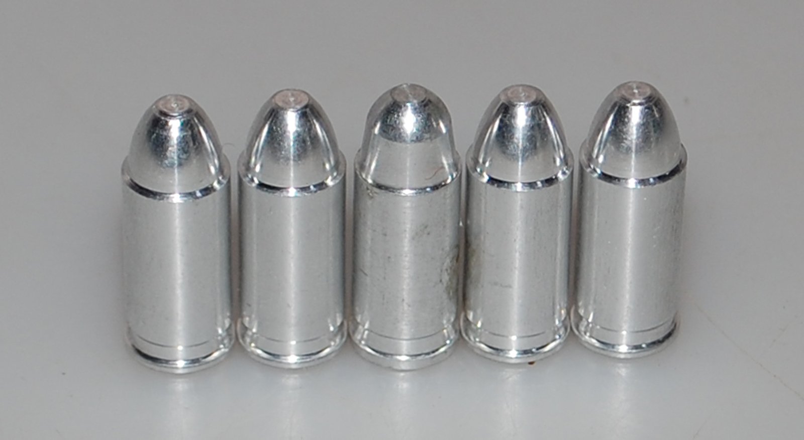 Pufferpatronen 7,65 / .32 ACP Aluminium Dummy Rounds Snap Caps 5er Set | 5 Robuste Übungspatronen aus Aluminium für realistisches Trockentraining, Ladeübungen .