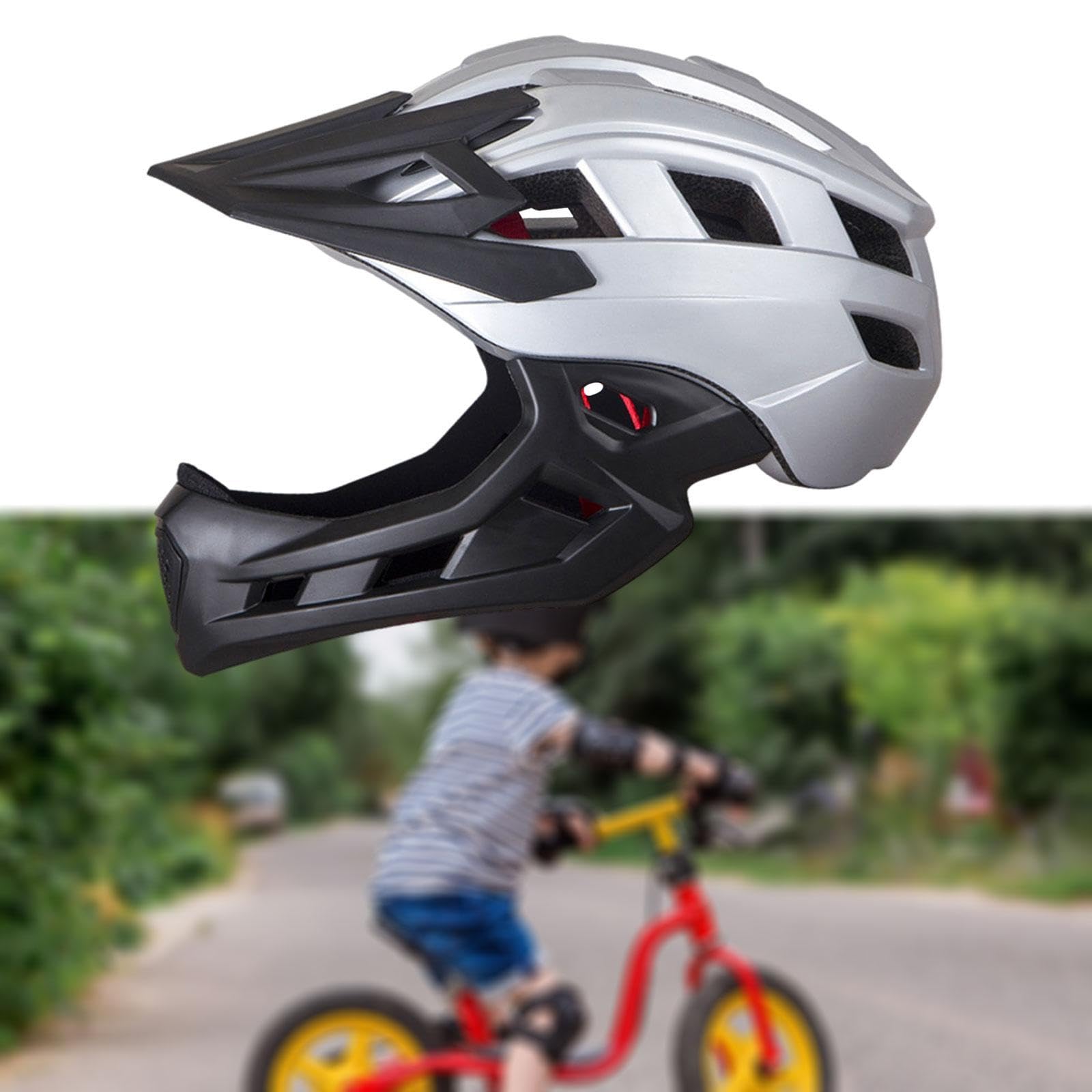 Milageto Casco para Niños Casco de Bicicleta Casco de Ciclismo Transpirable Casco Desmontable Seguro Adecuado para Skate Patinaje Deportes Al Aire Lib