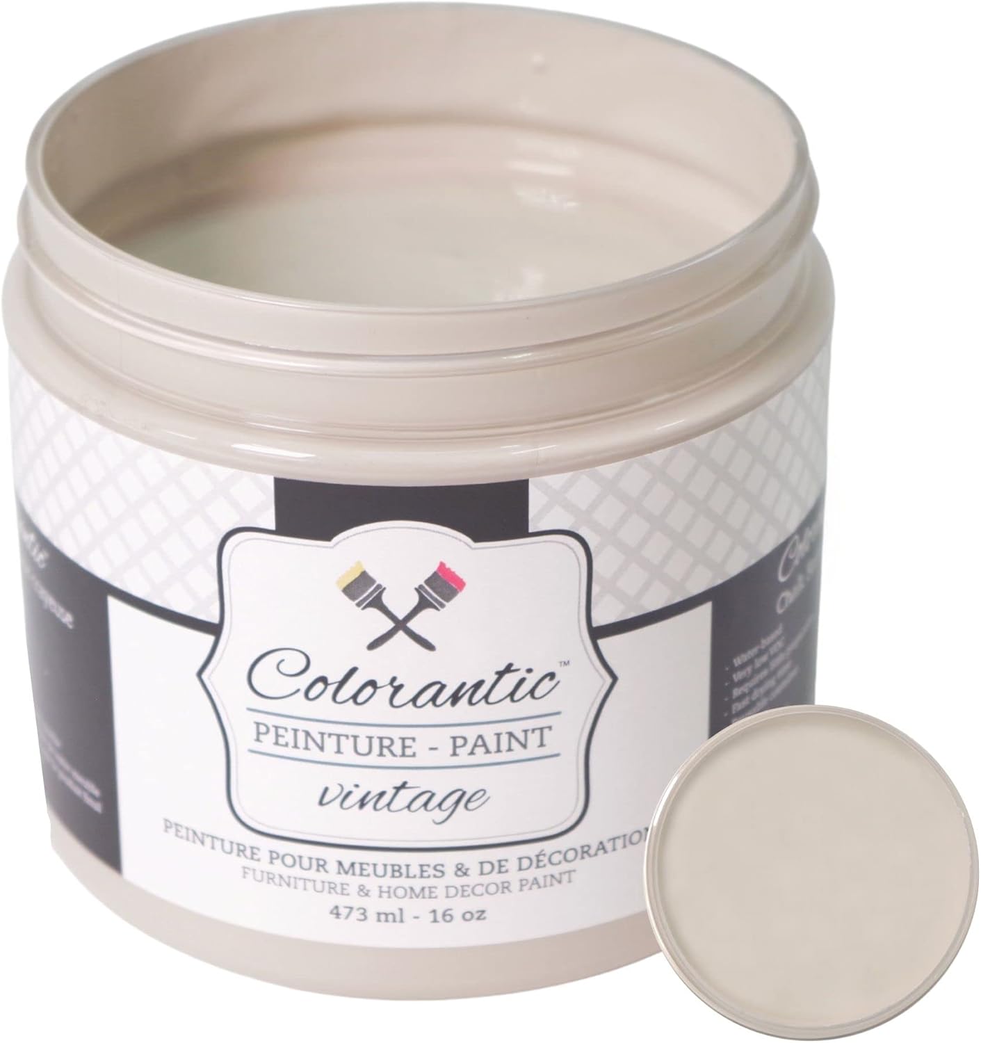 Colorantic CAPPUCCINO Chalk Based Paint for Furniture DIY