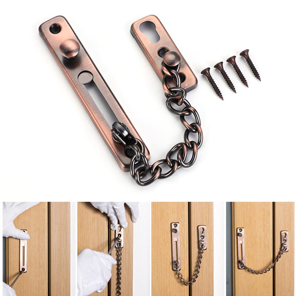 Lkfjnhepf Camel Latch Lock Door Chain Latch Lock Anti-Theft Hotel Door Bolt Chain Kids Safety Security Home Buckle Guard Hardware Accessories(Camel Latch Lock)