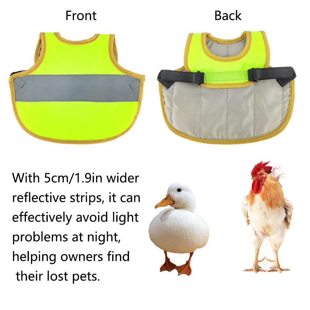 Kip Reflecterend Vest Warm Veilig Lichtgewicht Gevogelte Harnas Vest Voor Kip Eenden Gezen Fluorescerend
