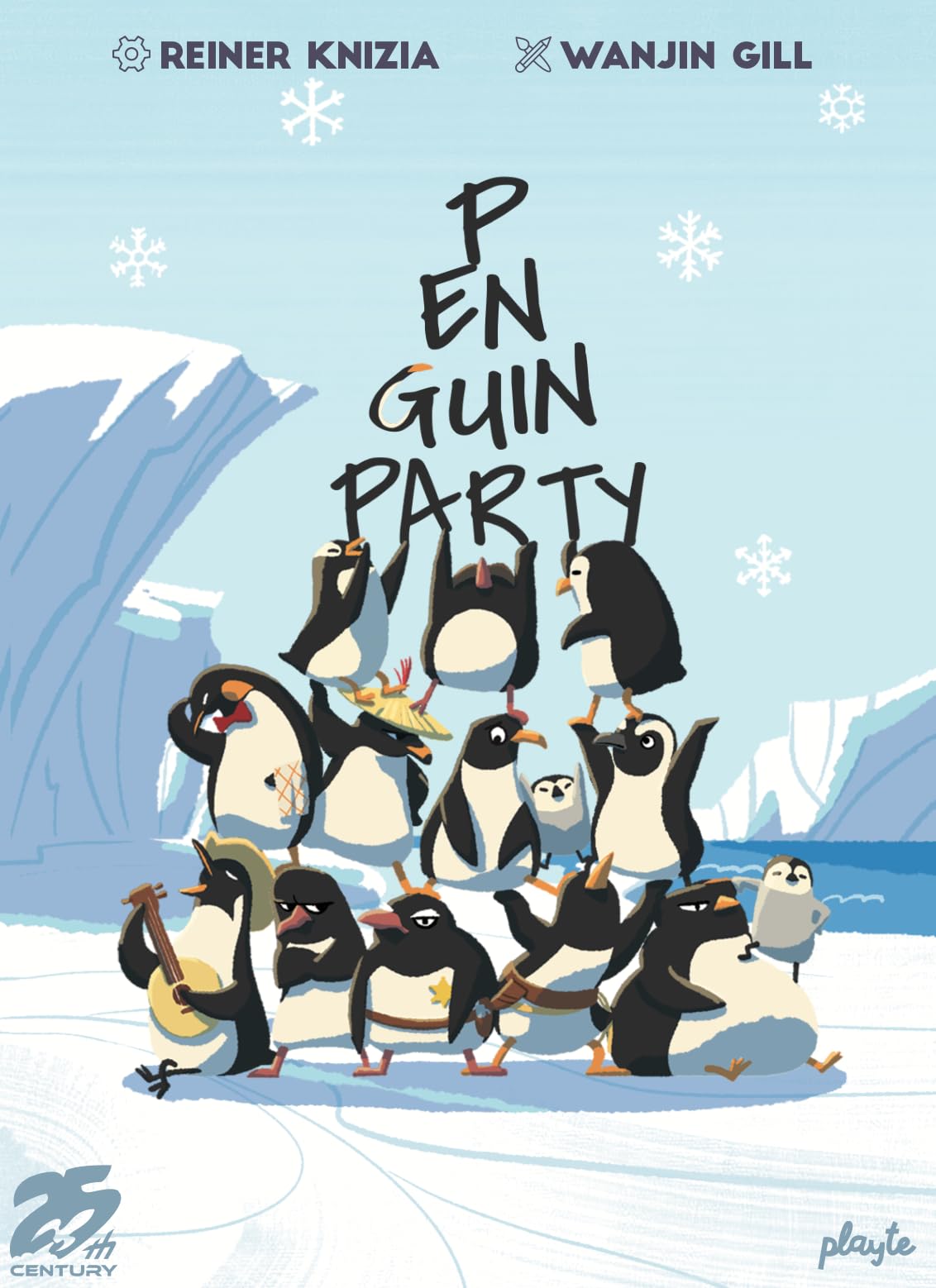 Penguin Party, Cute & Fun Card Game for 2 to 6 Players, by Reiner Knizia - 25th Century Games