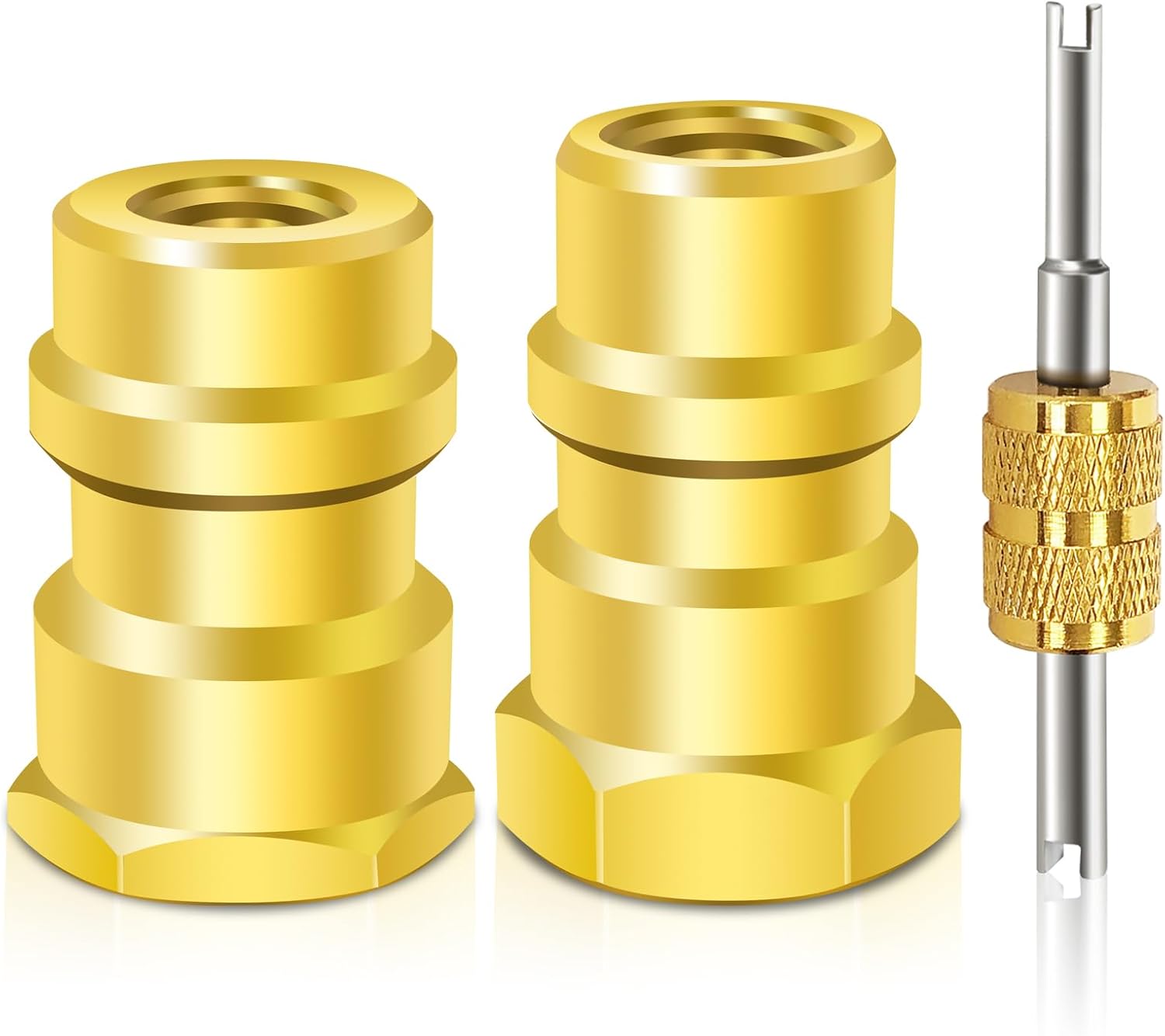 FANOVO R12 to R134a AC Retrofit Fitting Adapter Kit, R12 to