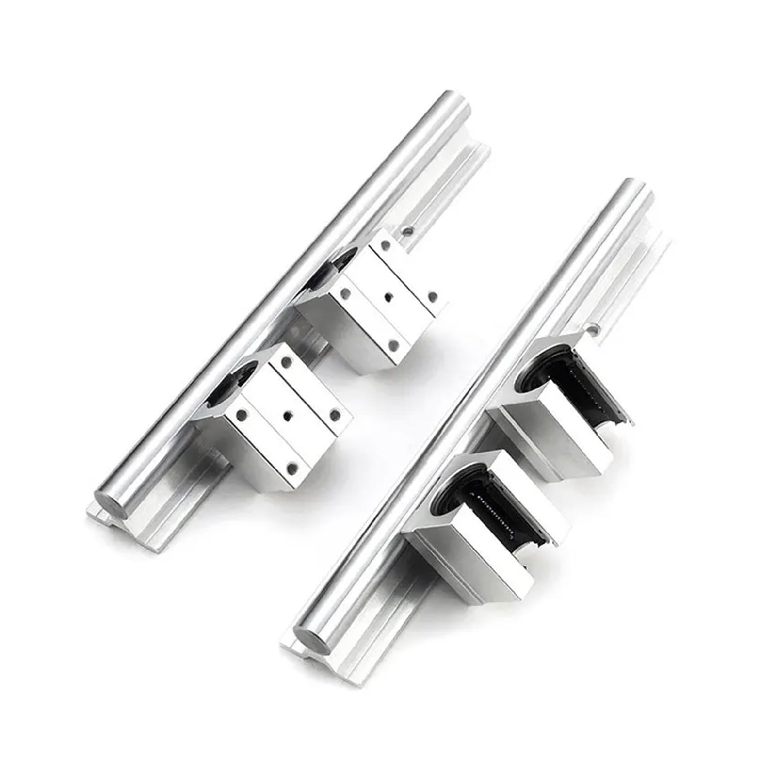 Bloc en Aluminium SBR16UU, roulement à Billes à Mouvement linéaire de 16mm, Bloc Coulissant Assorti à l'utilisation du Rail de Guidage linéaire SBR16, pièces CNC, 4 pièces