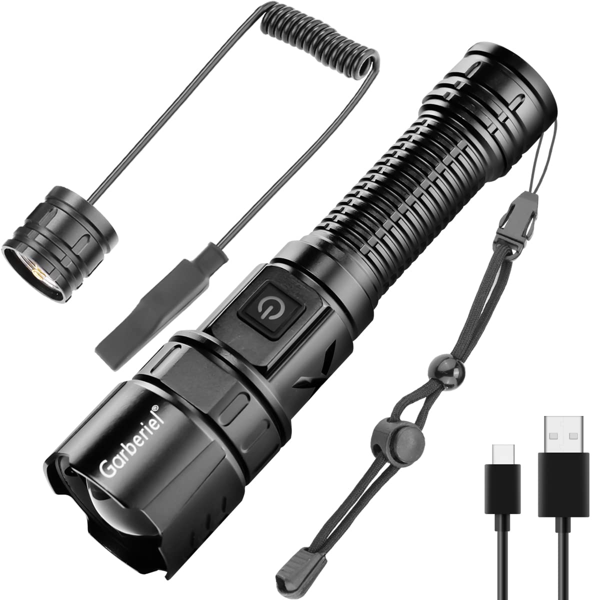 Lampe De Poche LED Rechargeable Par USB Extrêmement Lumineuse 10 000 Lumens