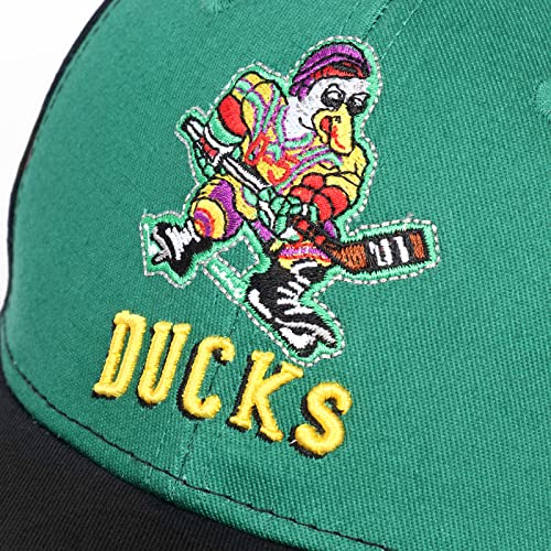 Image of TRIVINKIN Mighty Ducks hat Men's Duck hat Hockey Cap Adjustable Snapback Baseball Hat with Embroidered Logo Size (S-XL)