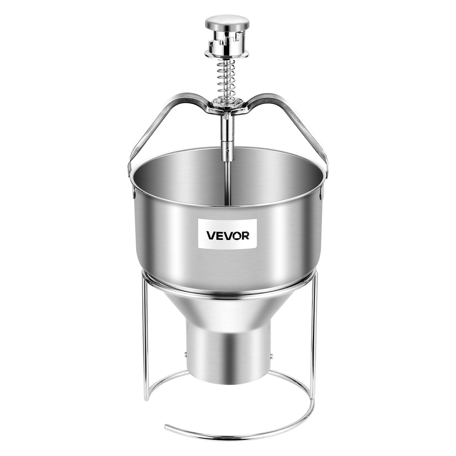 VEVOR Donut Depositor, Large Capacity Manual Donuts Dropper, 304 Stainless Steel Commercial Batter Dispenser, 6 Thicknesses Adjustment Doughnut Hopper