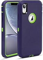 Vista 16 de MAXCURY Funda para iPhone XR, funda protectora de cuerpo completo resistente con absorción de golpes para iPhone 10R, parachoques de PC duro +