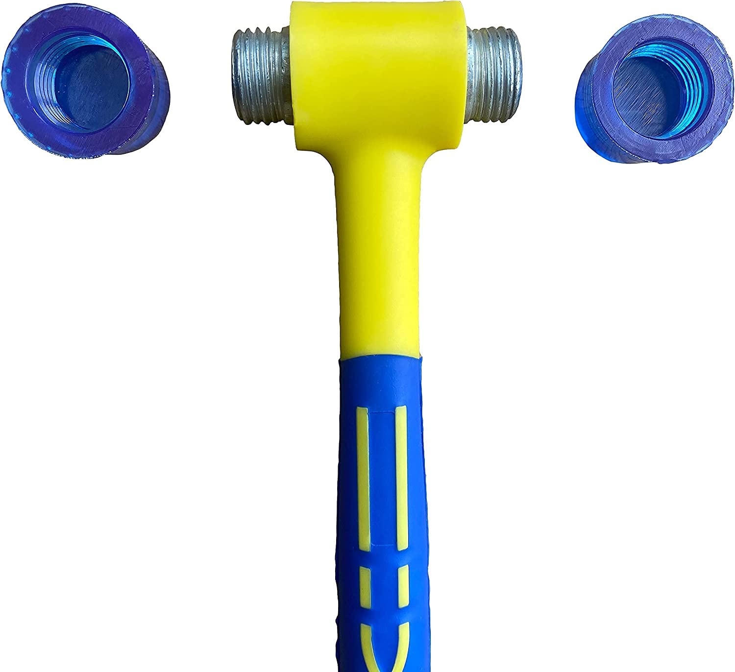 OSCAR 20mm Rubber Double Faced Work Glazing Window Beads Hammer Nylon Head Mallet Tool Anti-Shock and Slip for Using Leather Crafts, Woodworking Camping 3