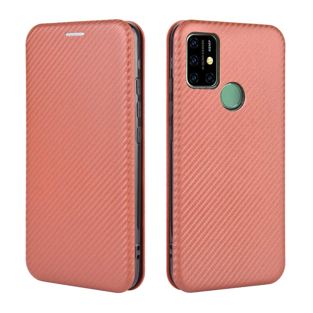 UMIDIGI POWER3　スマホ　本体+ケース Amazon.co.jp: Pelanty UMIDIGI Power 3 ケース 手帳型 炭素繊維