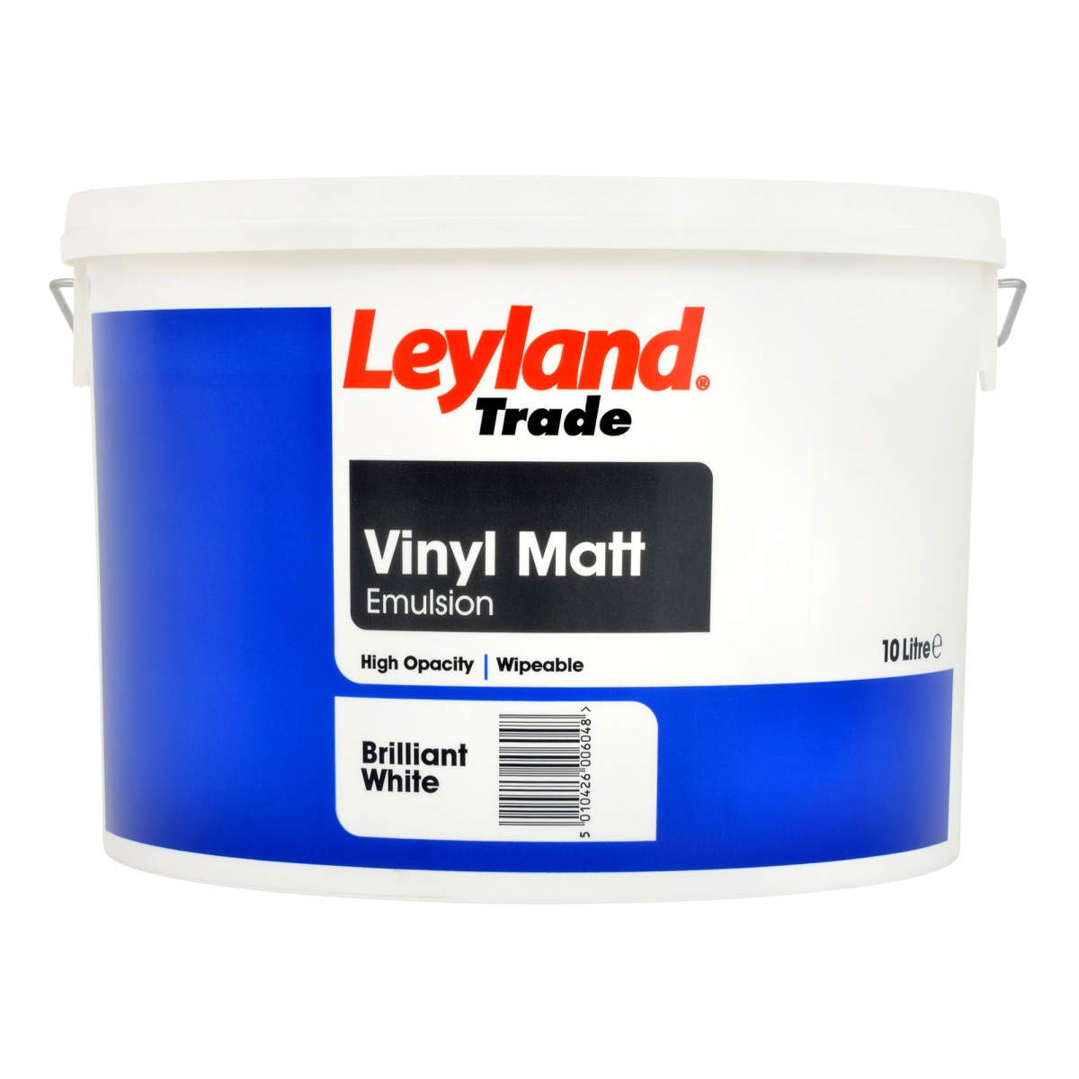 Leyland Trade Vinyl Matt - Brilliant White - 10L