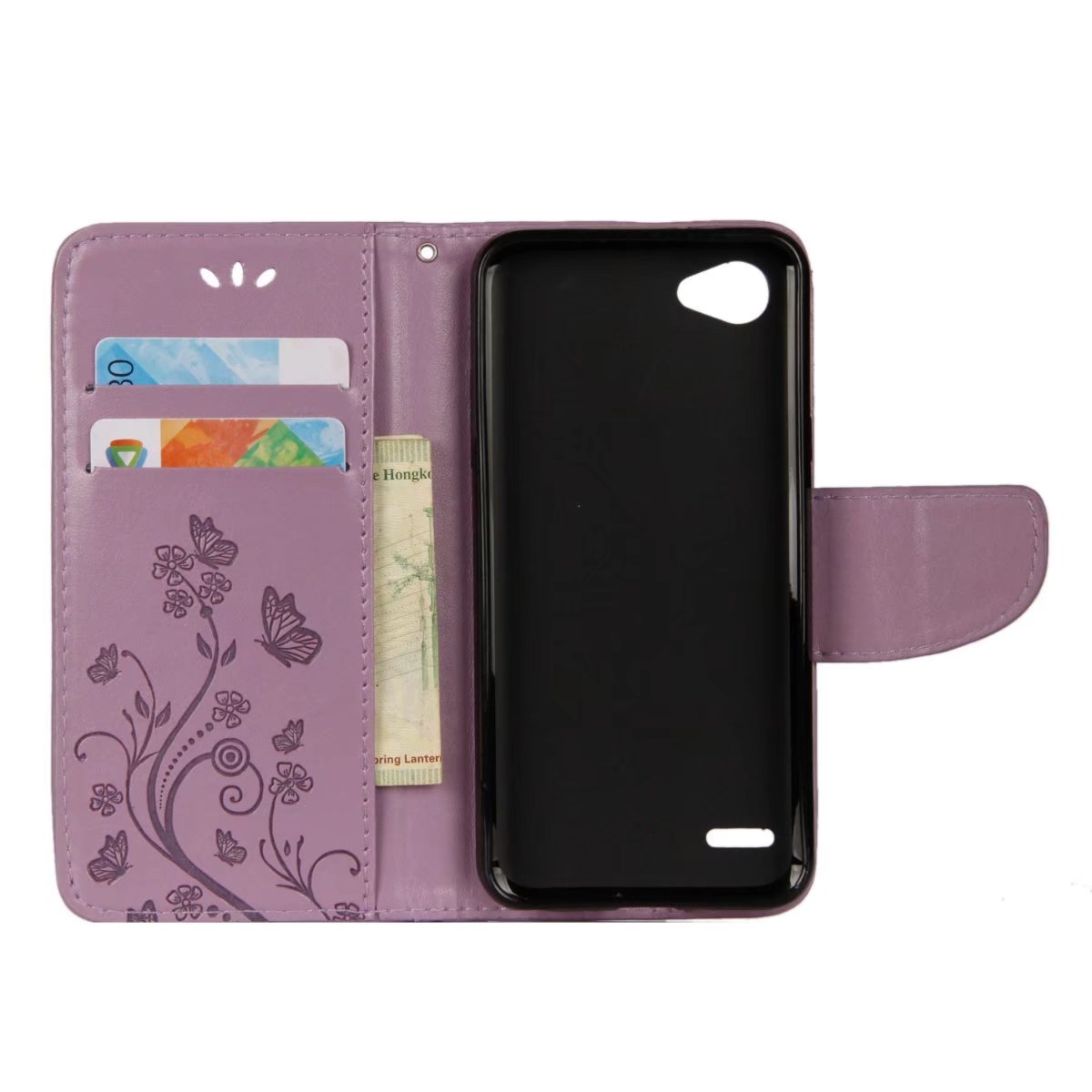 Caso Cover per LG Q6/LG Q6 Plus,Caso magnetico Flip Phone,PU cuoio