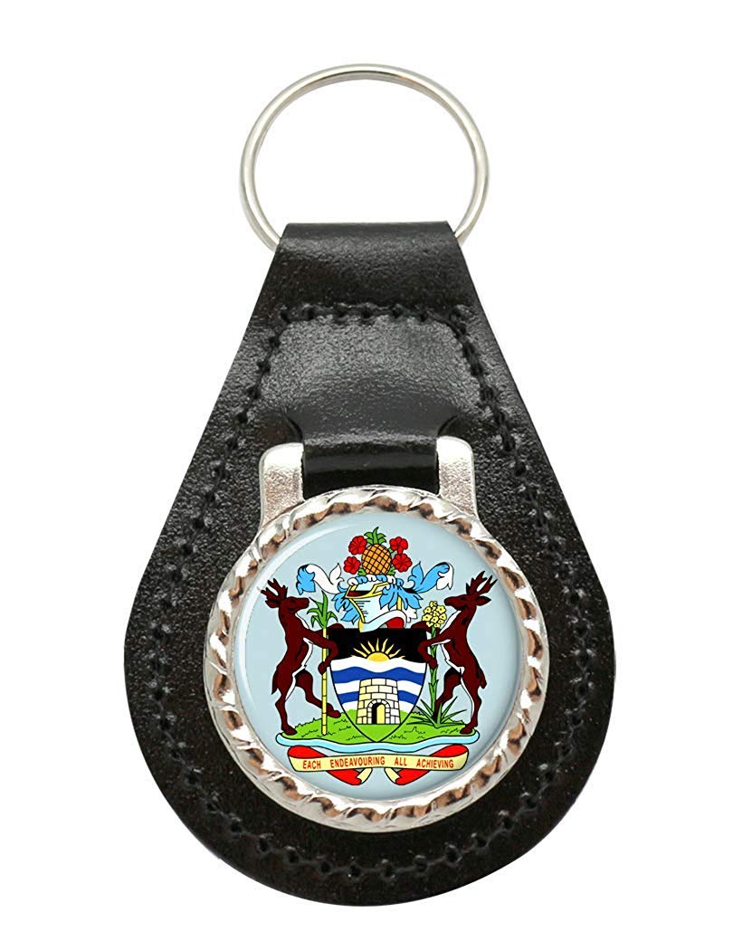 Giftshop UK Antigua and Barbuda Leather Key Fob
