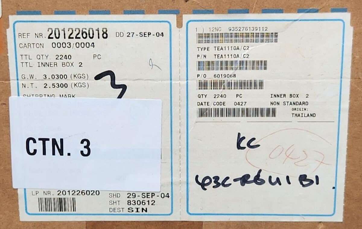 (1 PC) TEA1110A/C2,112 Compatible with Philips