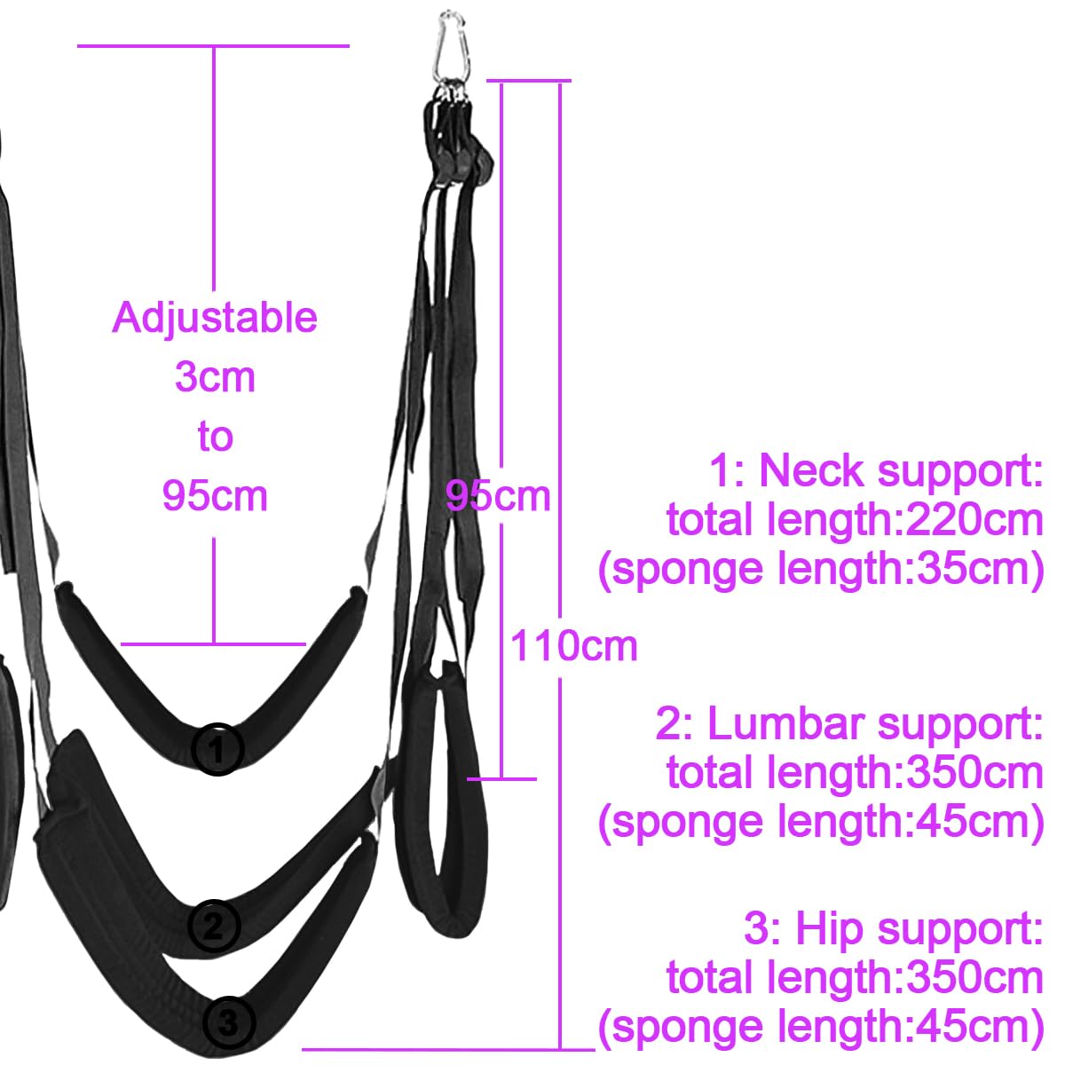 Swing Sexuel Et Triangle BDSM - Harnais Réglable, Jouets Bondage Pour Couple - Neuf