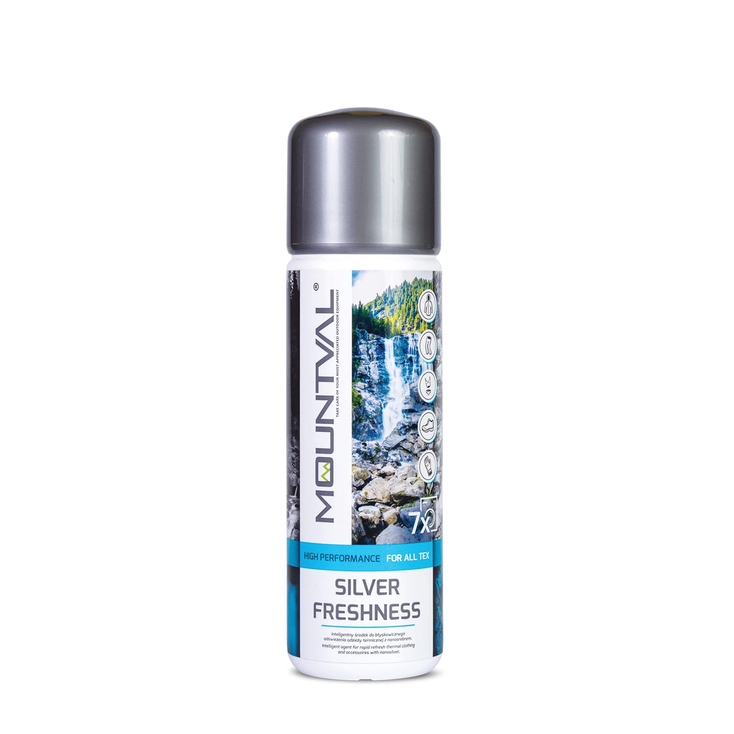 Assouplissant Anti-odeurs Mountval Silver Freshness - Avec Nanoparticules D'argent - Pour Vêtements De Sport Et Sous-vêtements Techniques