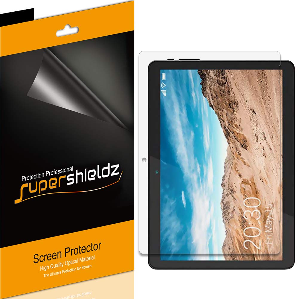 Supershieldz (3 Pack) Designed for Linsay 10.1 inch Tablet (F10XIPS) Screen Protector, High Definition Clear Shield (PET)