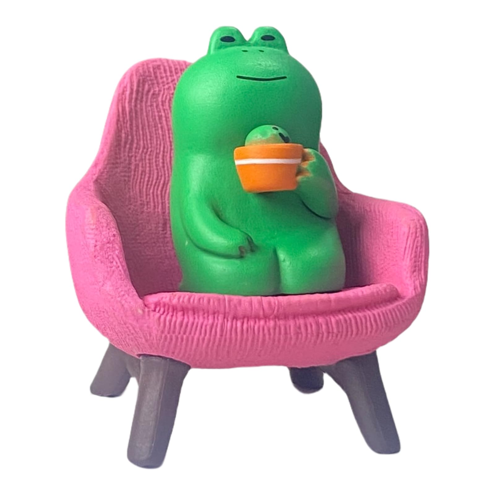 Miniature Frog Anime Figurines Resin Desk Figurines, Cool Office Gadgets fo…