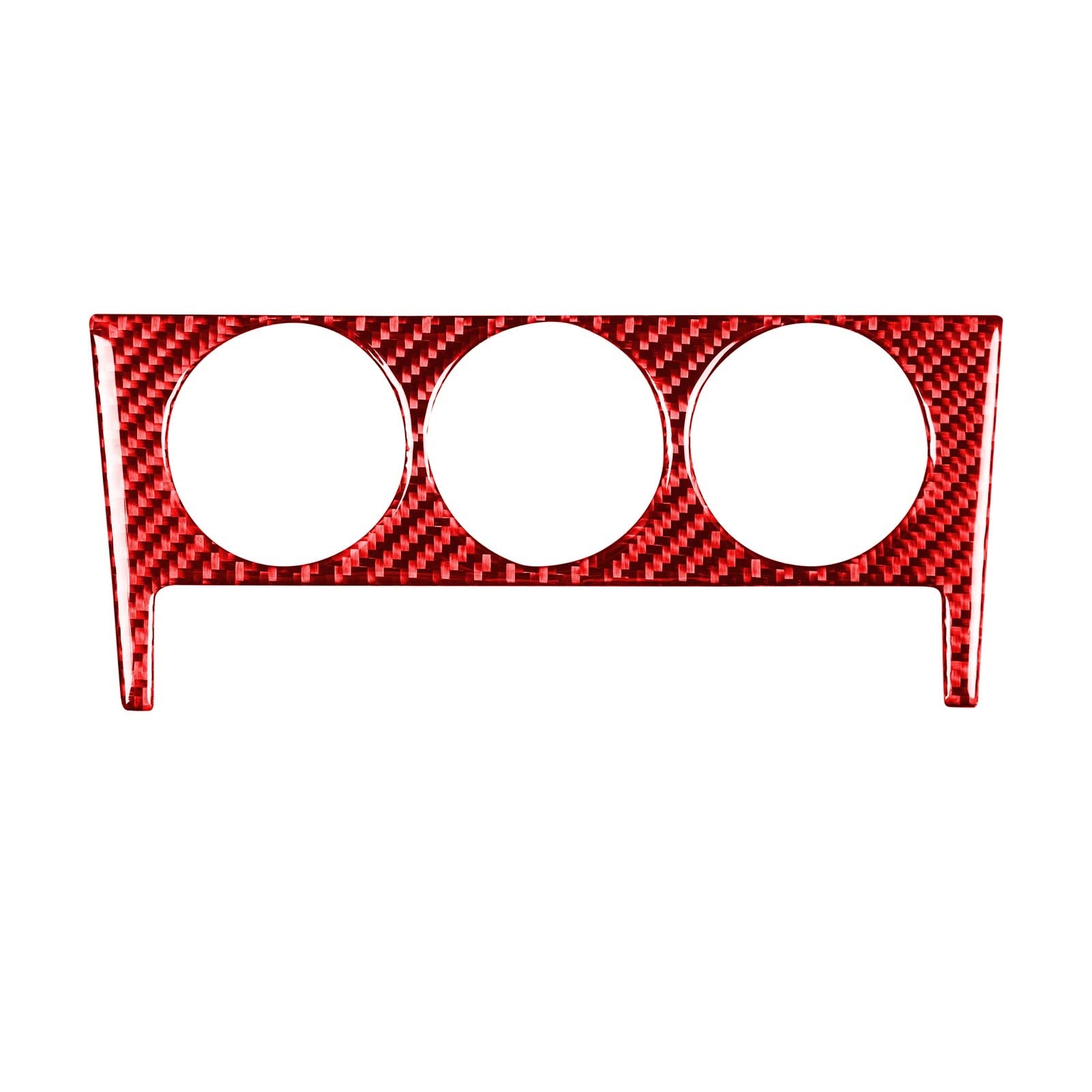 Car Accessories Air Conditioning Button Decoration Trim Sticker for Subaru BRZ for Toyota 2017-2019(Rosso)