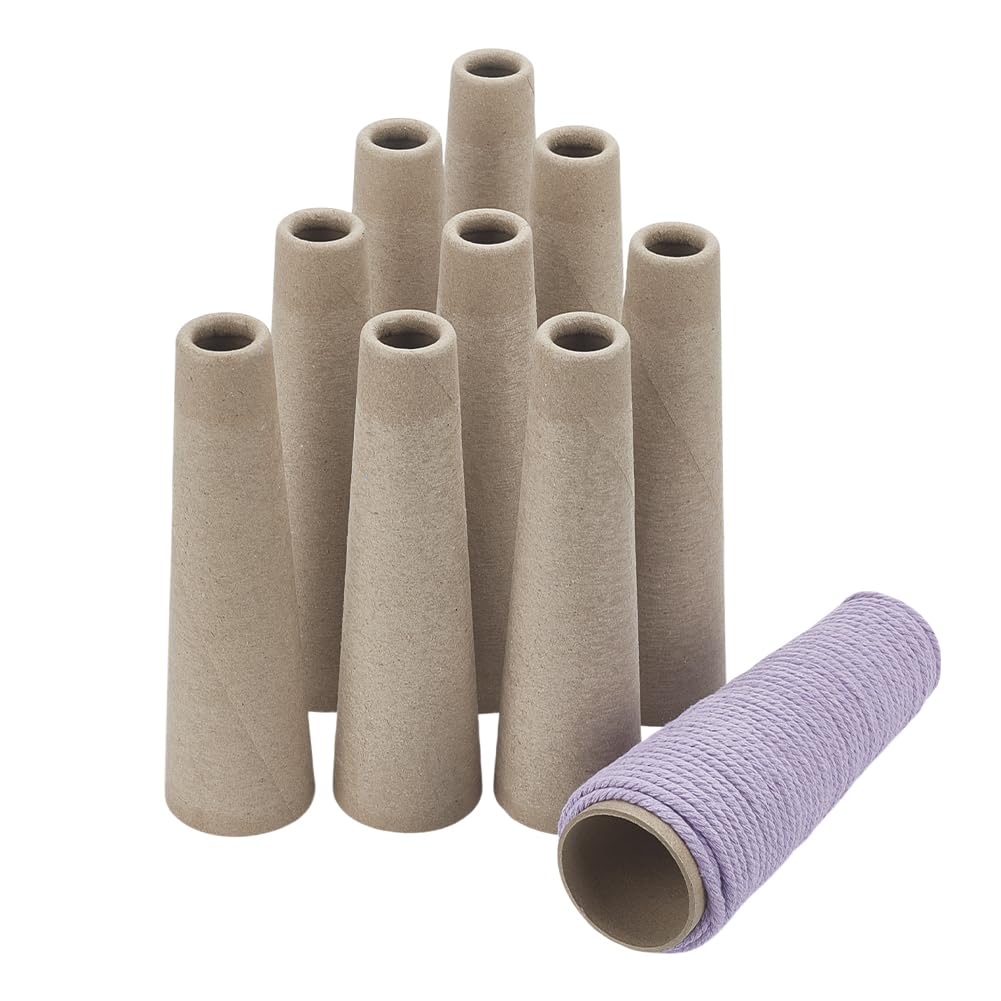 PH PandaHall 10pcs Wool Winding Tube Yarn Ball Winding Tube Kitting Winder Weave Tube Yarn Organizer Storage Weave Tube Cardboard Tube DIY Knitting Tube for Sewing Accessories 17.6x5cm