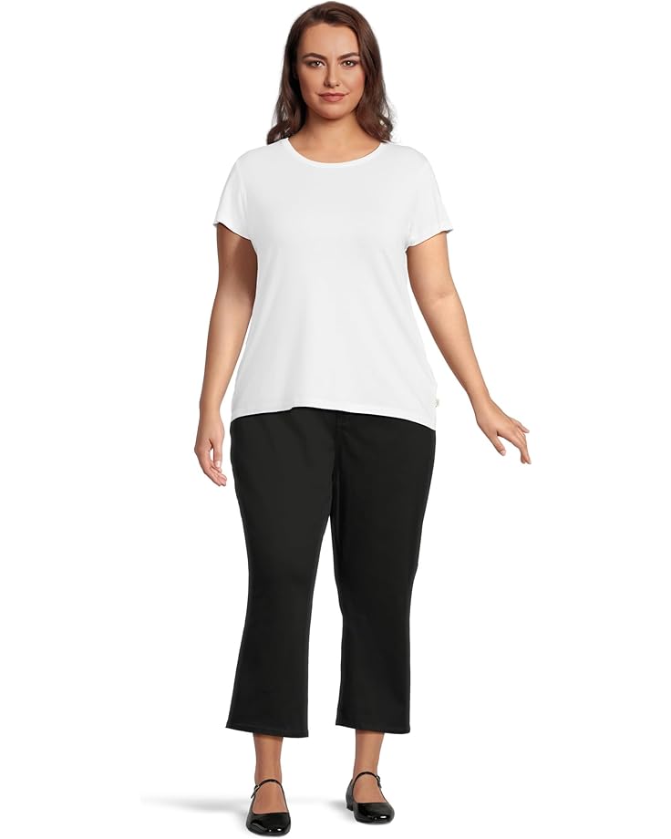 NYDJ Plus Size Joni High-Rise Relaxed Capris in Black - #5 of 5