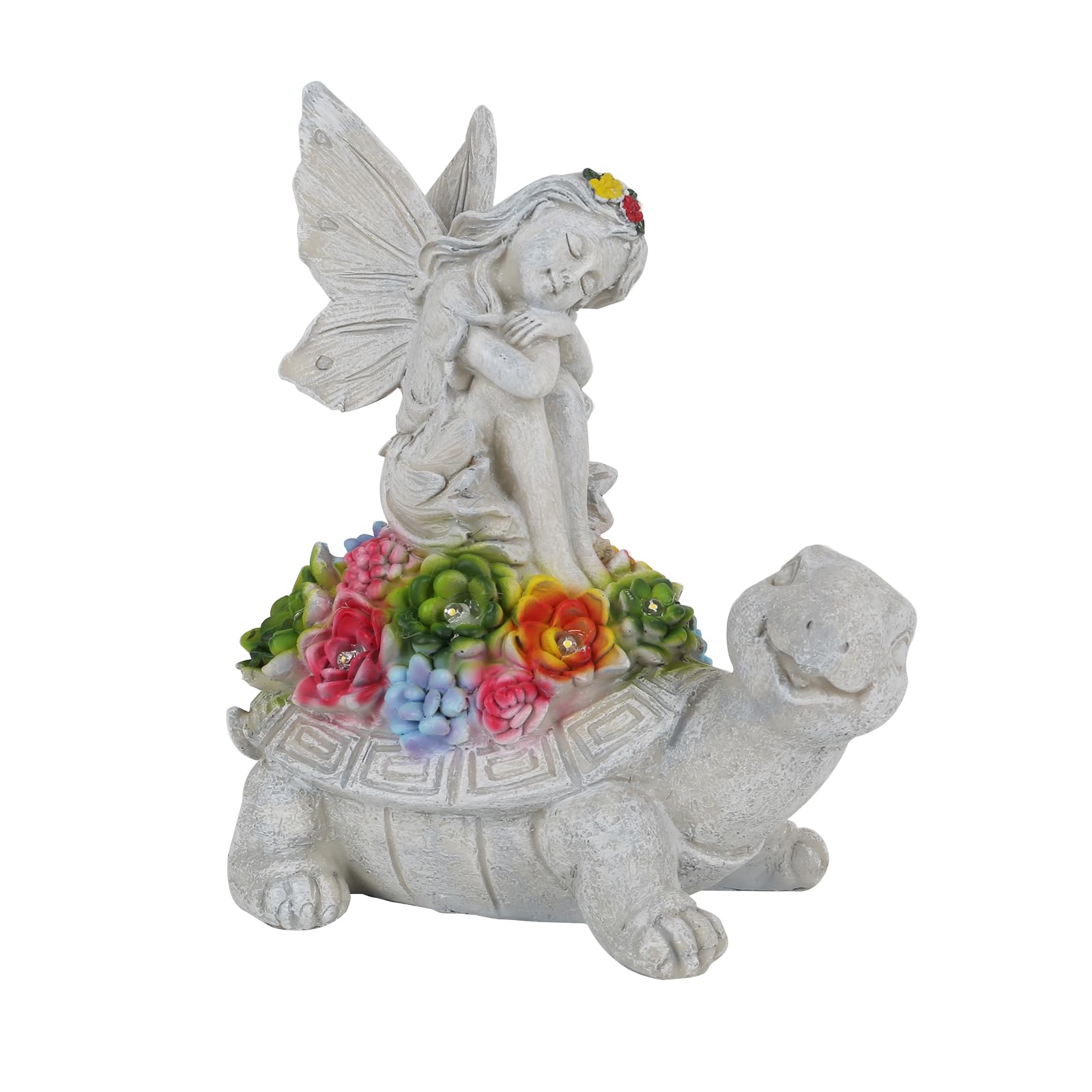 Luci solari per esterni tartaruga, decorazione da giardino, tartaruga, statua da giardino, regali per donne, mamma, lanterna solare a LED impermeabile per patio, cortile, prato ornamentale