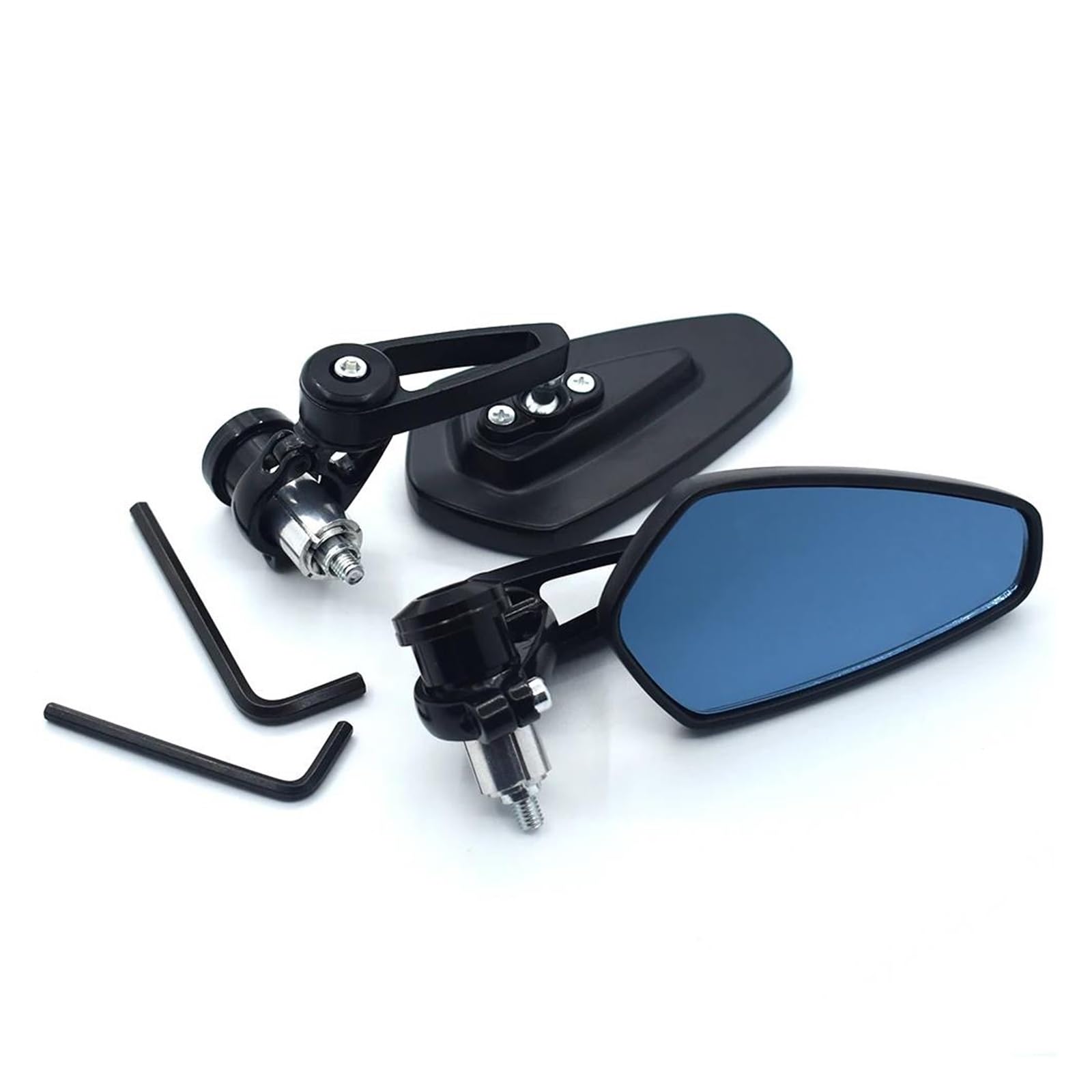MEULEBar End Mirror 7/8" 22mm For A&prilia For T&uono V4 For APRC V4R For T&uono V4 1100 For RR For T&uono V4 Universal Motorcycle Handlebar Aluminum Rear View Mirrors Side Rearview Mirror (Size : 5)