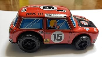 Amazon.co.jp: 日本製ブリキ製ミニクーパーゼンマイ仕掛け