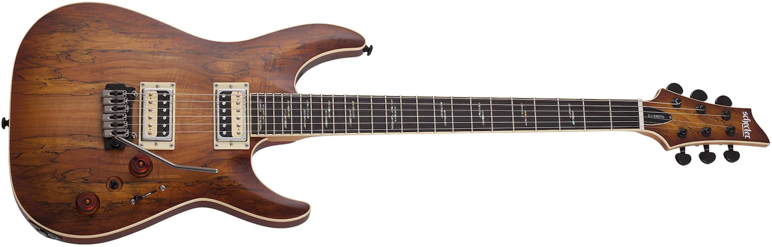 Amazon.com: Schecter C-1 Exotic Spalted Maple Electric Guitar