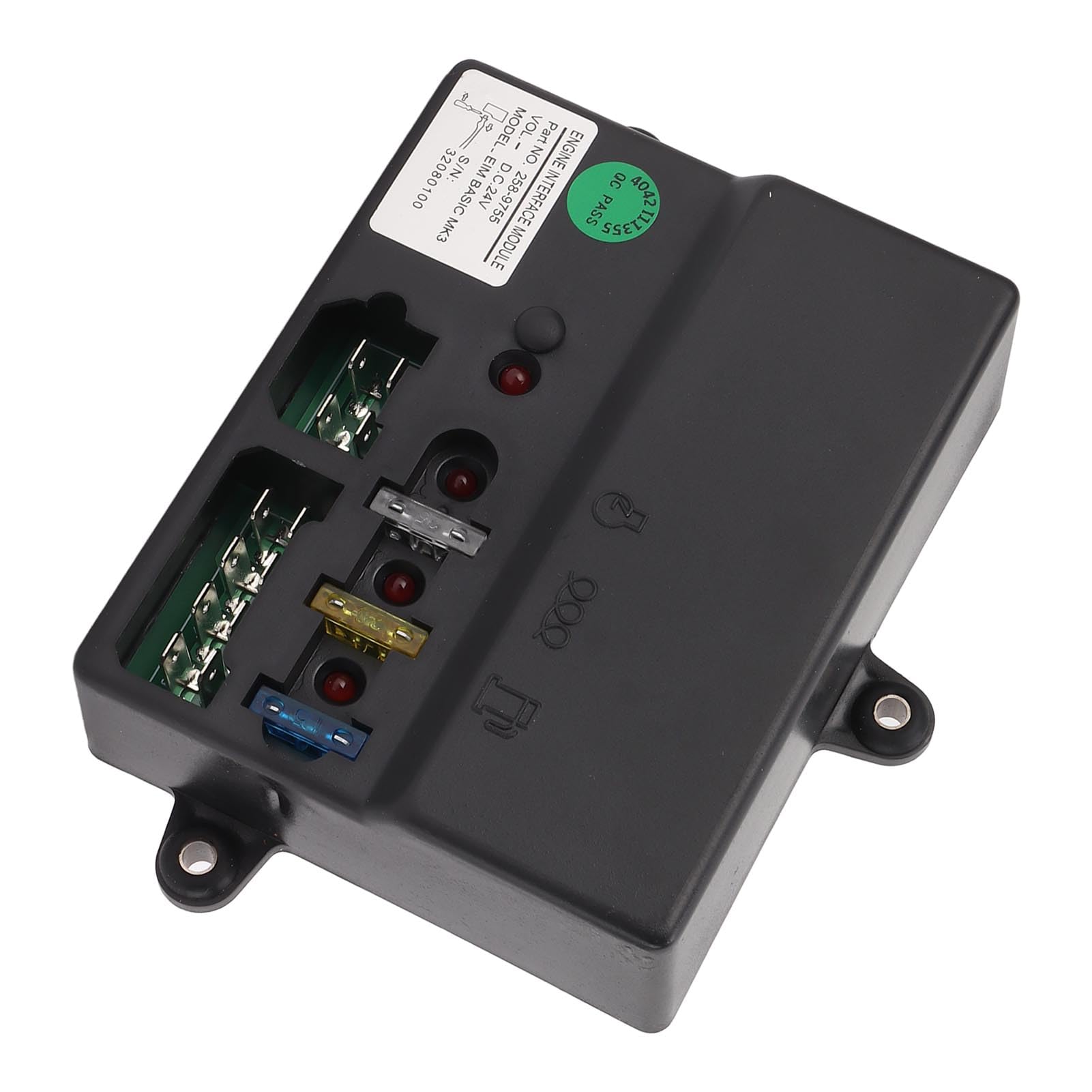 Módulo de interfaz del motor Controlador de generador multifuncional Distancia del orificio de montaje de 147 mm 24 V Compatible con 258 9754 258 9755 MK3 (258-9755 MK3 24V)