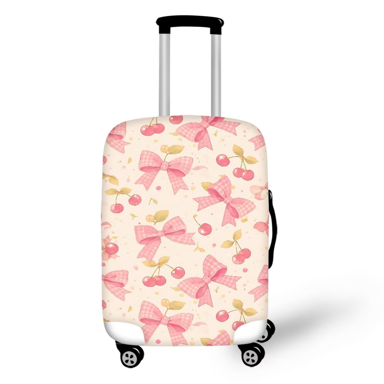 Suitcase Cover for Luggage,Luggage Cover for Suitcases,Suit Case Covers for Luggages,Travel Luggages Covers Suitable for 18-32 Inch Cherry Bow
