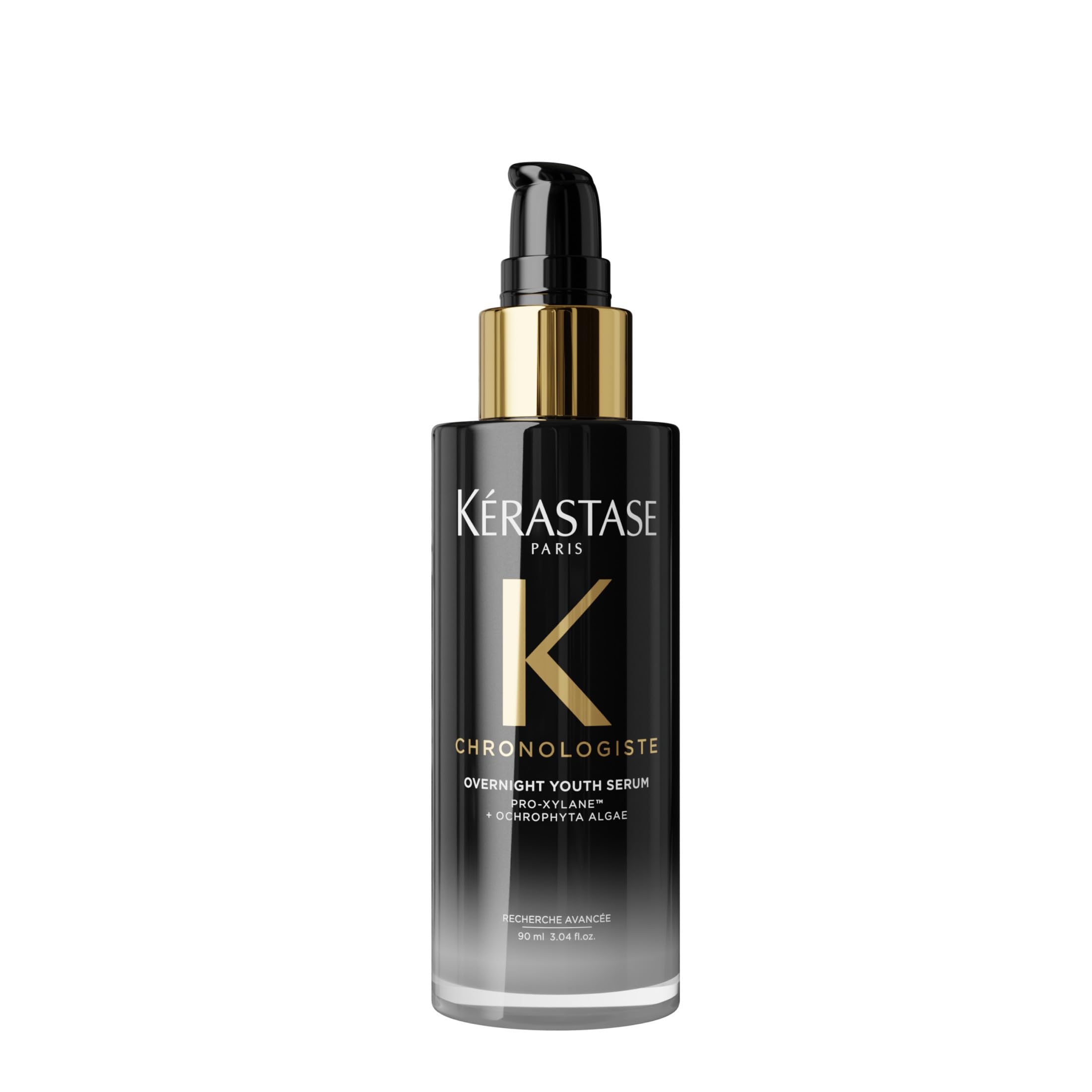 Kérastase Chronologiste Overnight Youth Serum, Siero Notte Anti-Età Senza Risciacquo, Capelli Più Forti e Luminosi, con Pro-Xylane e Alga Ochrophyta, Anti Crespo e Rimpolpante, 90ml