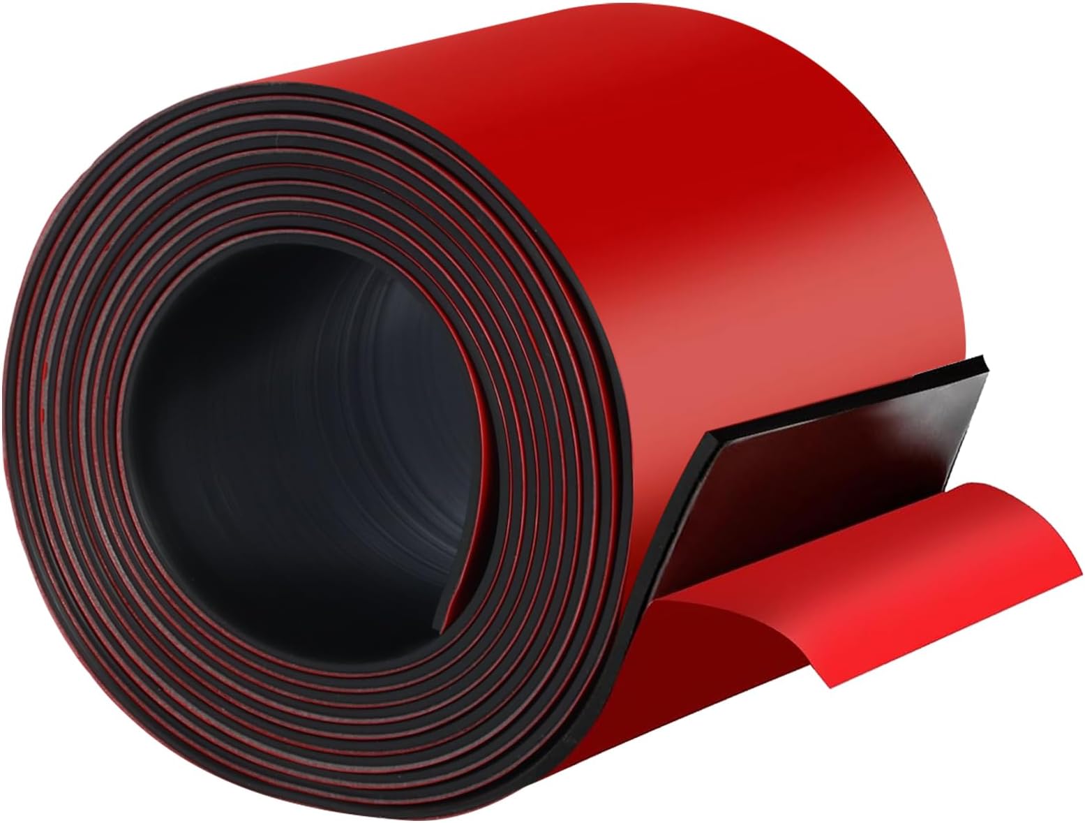 Rubber Strips with Adhesive Backing, 4" W x 1/8" T x 10' L Solid Neoprene Rubber Sheets, Rolls & Strips for DIY Warehouse Flooring, Gasket, Pads, Padding, Matting, Crafts Protection