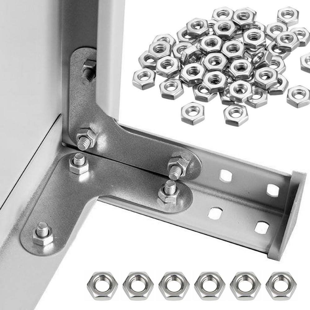 Dadi Sottili Esagonali Acciaio Inox A2 M20 - Met&agrave; Esagonale Per Viti Bulloni