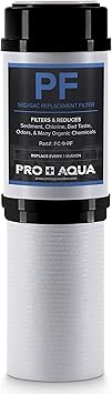 PRO+AQUA SED/GAC Filter Replacement for RV Regeneration Kit WS-P-REG-KITV2 Water Softener - 2-in-1 Stage Granular Activated Carbon Filtration, Reduces Chlorine, Chemicals, Bad Taste and Odor FC-9-PF