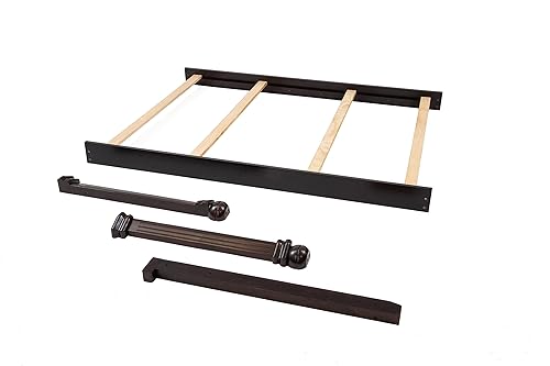 Kit de conversión de tamaño completo, rieles de cama para cuna Sorelle y combos de cambiador, riel de madera maciza, riel para niños y adultos para