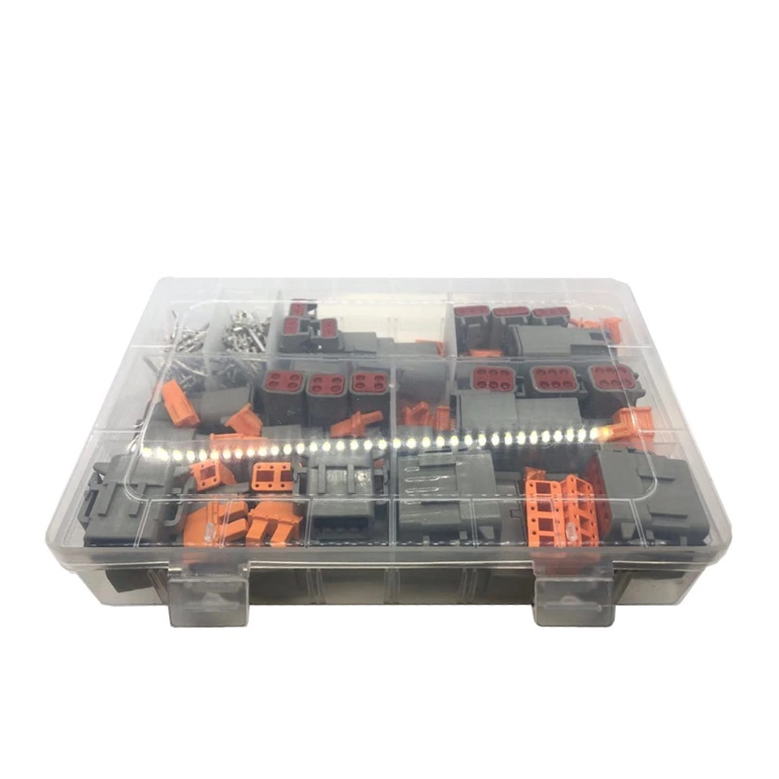 Artemisia 1 Box 202 pcs Deutsch DTM Kit de Conectores de Cables a Prueba de Agua DTM06-2/3/4/6/8 / 12S DTM04-2 3 4 6 8 12P Sellado del automóvil del Enchufe con los contactos