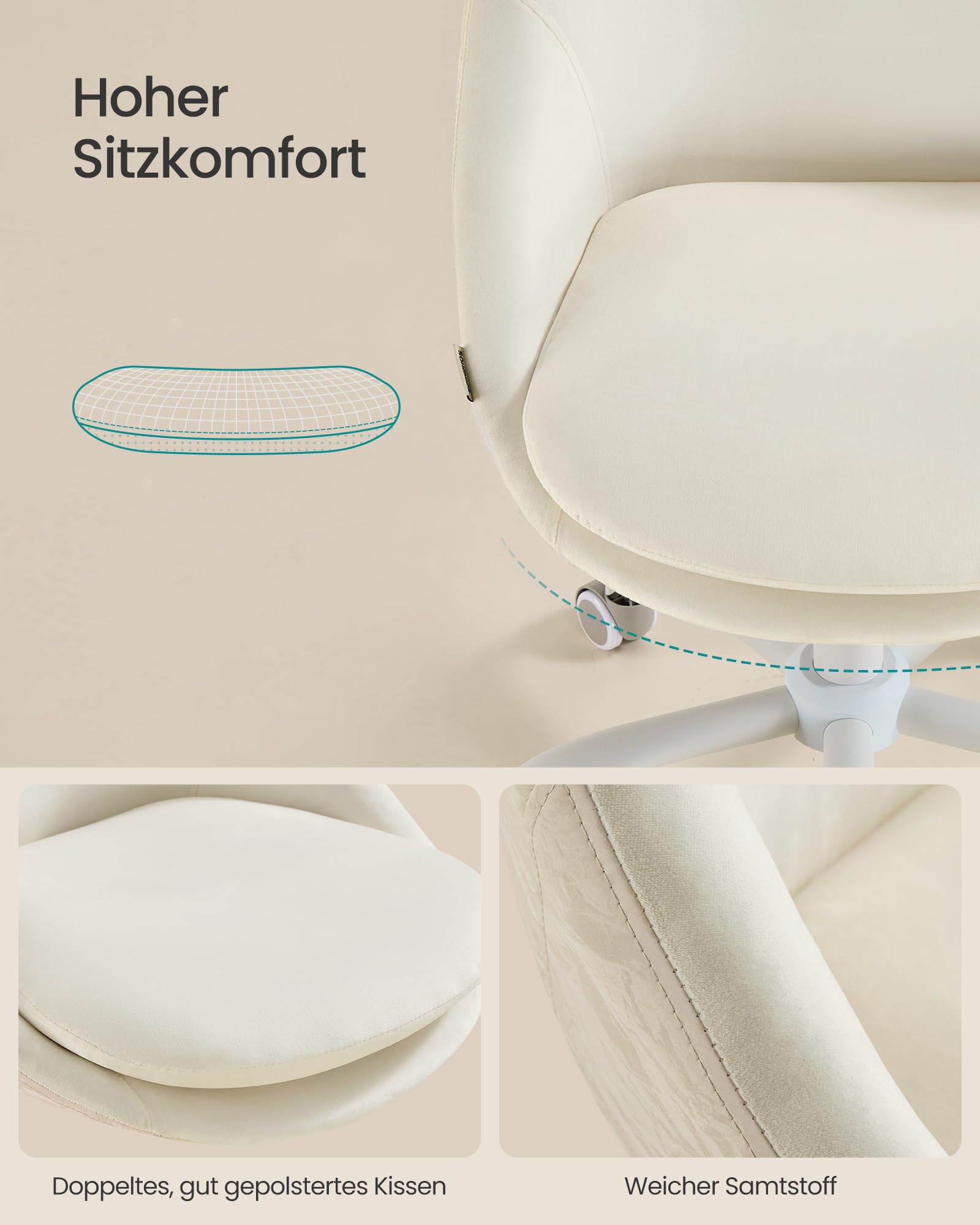 Songmics Homeoffice-Stuhl – Bild 4
