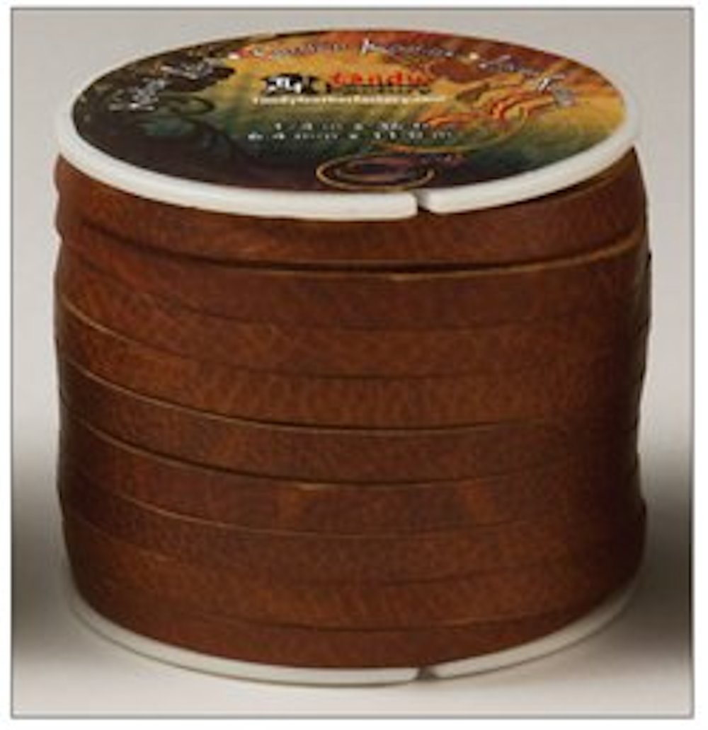 Kodiak Lace 1/4" x 36 ft. (6.4 mm x 11 M) Tan by Tandy Leather 5076-03