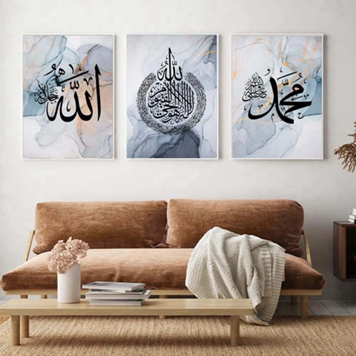 JNAOZI Islamic Pictures,Islamic Arabic Calligraphy Canvas Painting - Image 4