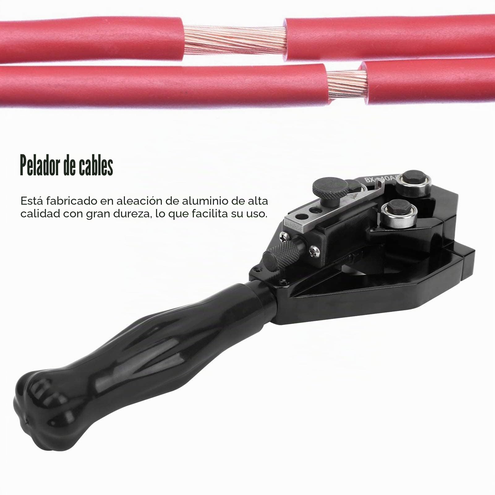 BX-40A/B Pelacables Versátil Cortador de cables Multifuncional Alicates Pelacables Ergonómicos Herramientas de Mano Rango de Pelado 40mm