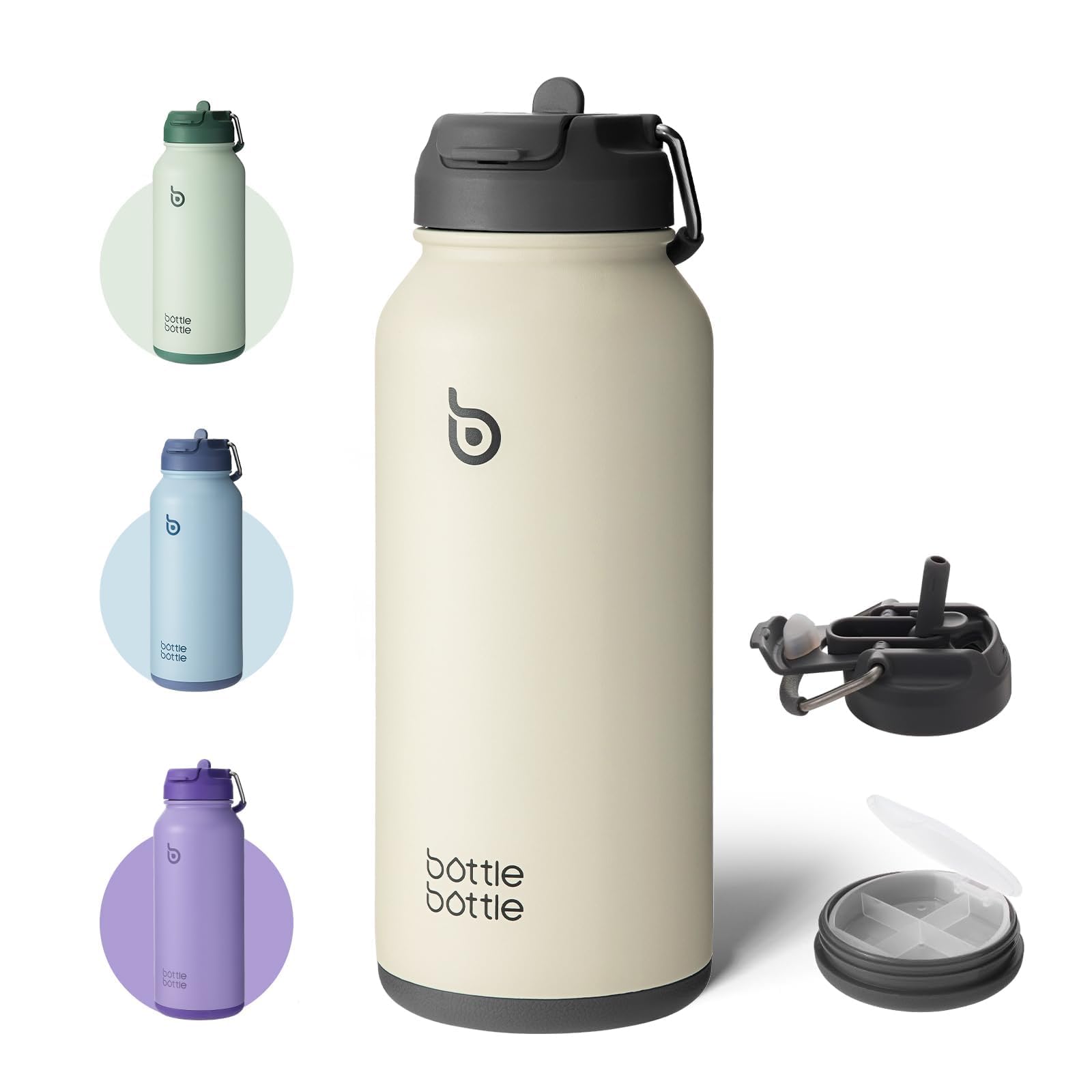 Amazon | BOTTLE BOTTLE 水筒 850ml 大容量 ステンレスボトル 底部収納